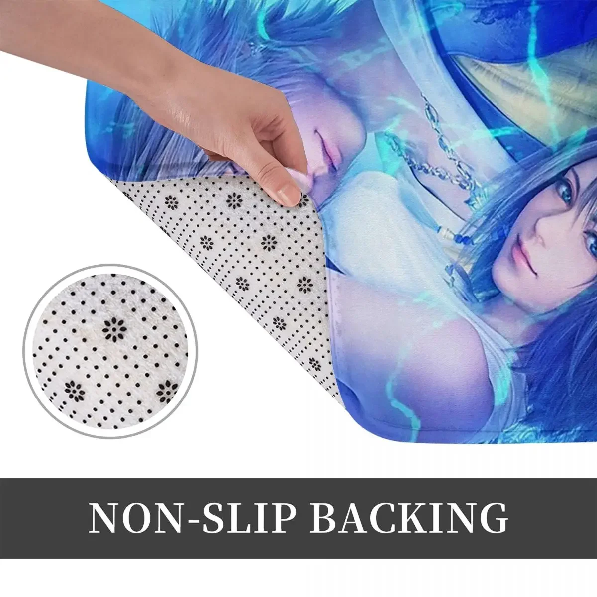 Tidus And Yuna Final Fantasy Doormat Absorbent Mat Carpet Rug Kitchen Entrance Home Floor Mat for Living room Footpad Mats