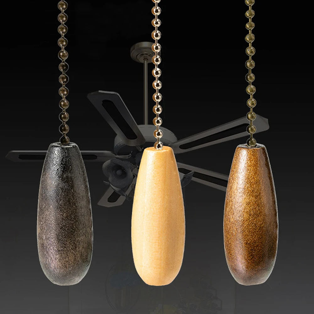 Ceiling  Fan Chain Pulls Wooden Pull Chain Extension Pull Chain for Ceiling Light Lamp Fan Chain