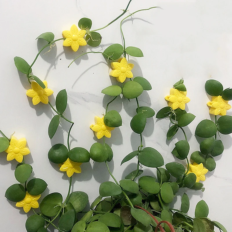 10 pezzi a forma di fiore pianta rampicante parete Clip appiccicose Rattan vite fissatore gancio autoadesivo Clip di rilegatura da giardino invisibile