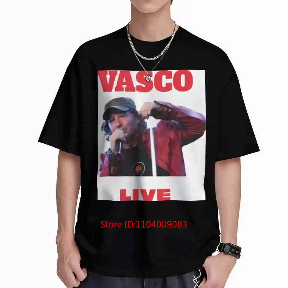 Vasco Rossi Tour Estate Short Sleeve Tee 100% Cotton T-Shirt