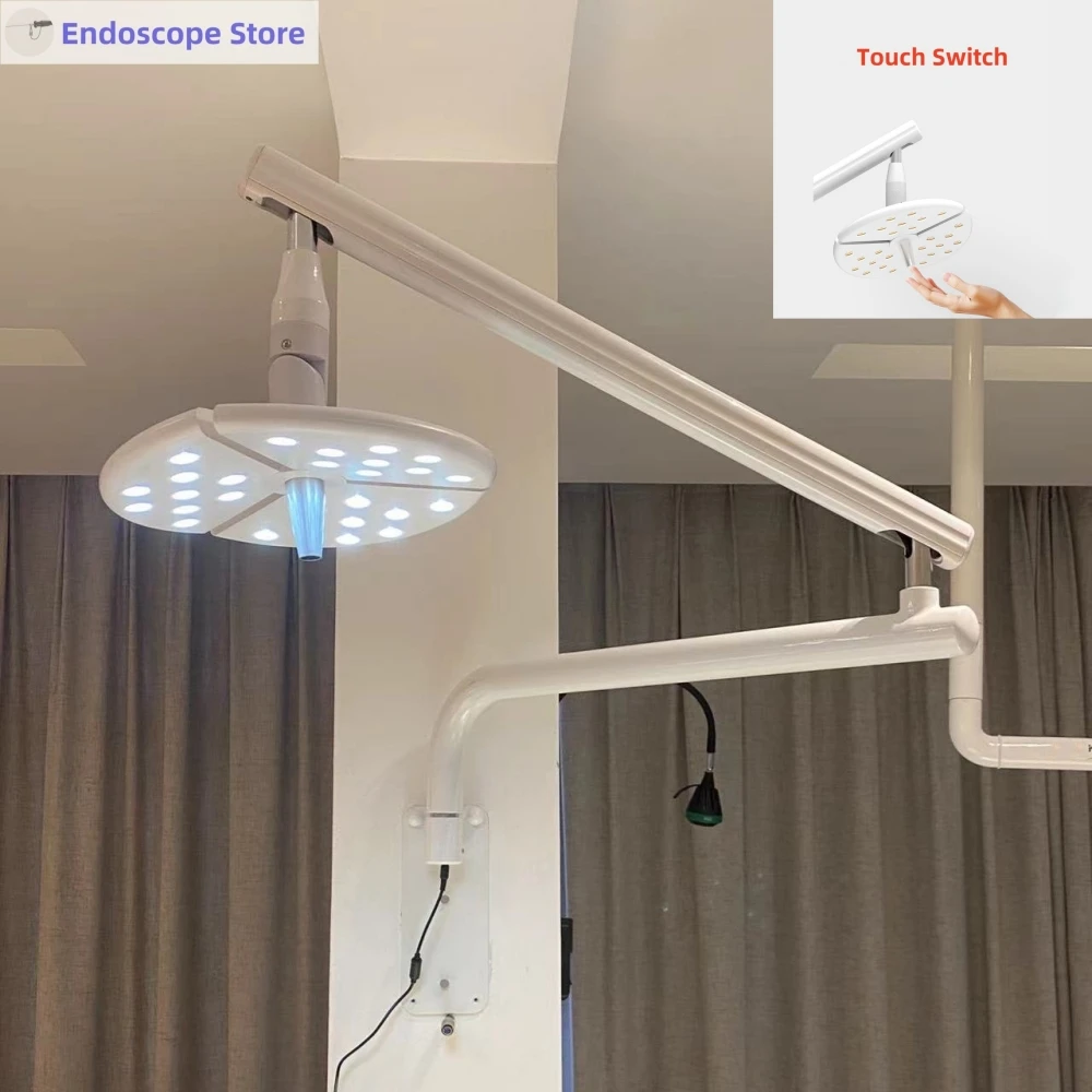 

High Brightness Medical Surgical Veterinary Examination Shadowless LED Wall Install Lamp Light 36W 60W Touch Switch