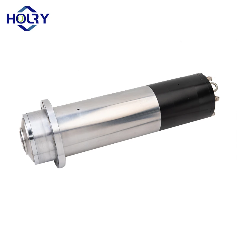 HOLRY 120mm water cooled 18000rpm 24000rpm ISO30 BT30 5.5kw ATC Spindle Motor for cnc steel mill