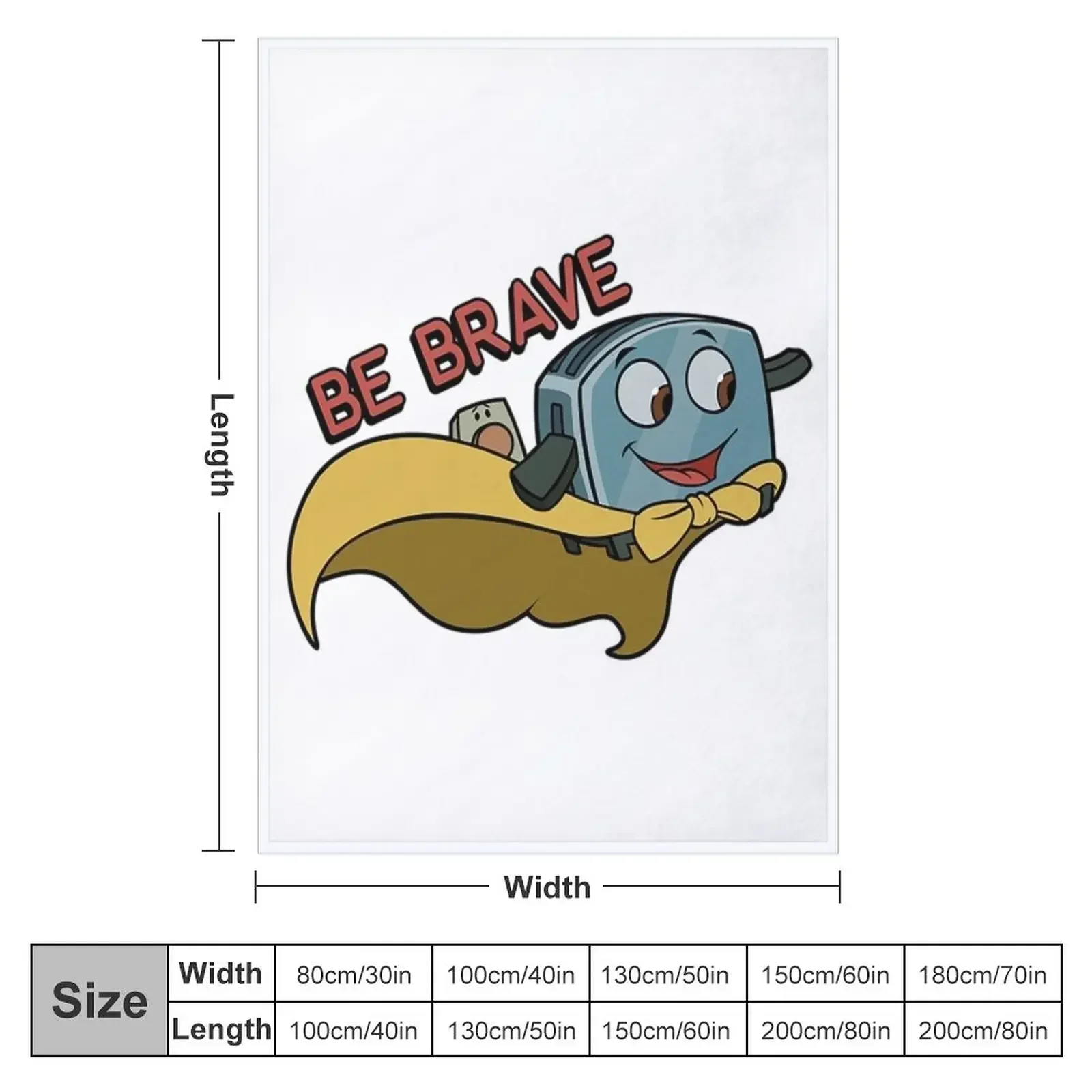 Brave Little Toaster T-ShirtBe Brave Little Toaster Throw Blanket Shaggy Hair Blankets