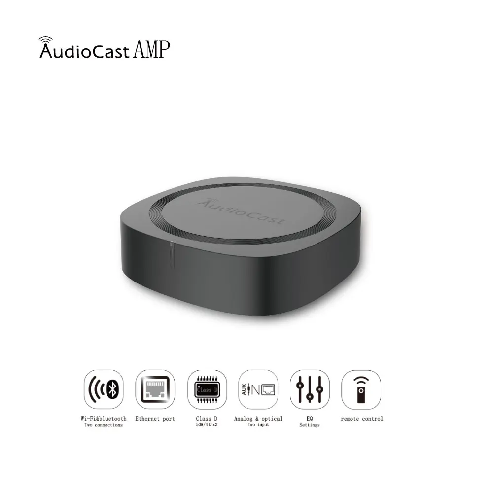 

IEAST AMP50 Airplay wireless WiFi & Bluetooth 5 amplifier audio receiver lossless multi room DLNA, UPnP tidal