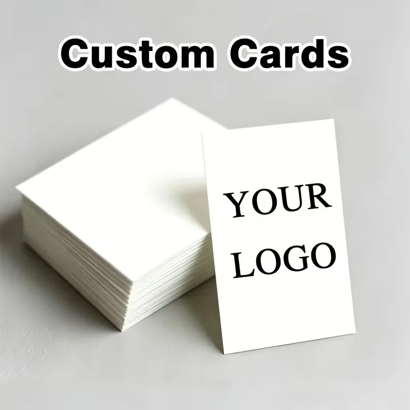 Customizable Single-Sided Photo Cards White with Your Logo for Business Promotions Wedding Thank You Cards Holiday Greeting Card