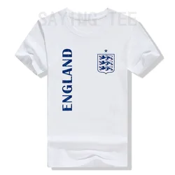 England Football T-shirt Sportswear Clothes English Fultball Fanatics Graphic Tee Women Men Kids Fashion Short Sleeve Blouses