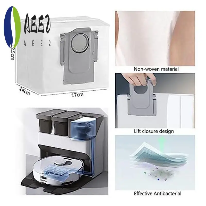 

AEE2-For Roborock S7 S7+ /S7 Maxv / S7 Maxv Ultra / T7S / T7S Plus Main Side Brush Dust Bags Mop Cloths HEPA Filters Accessories