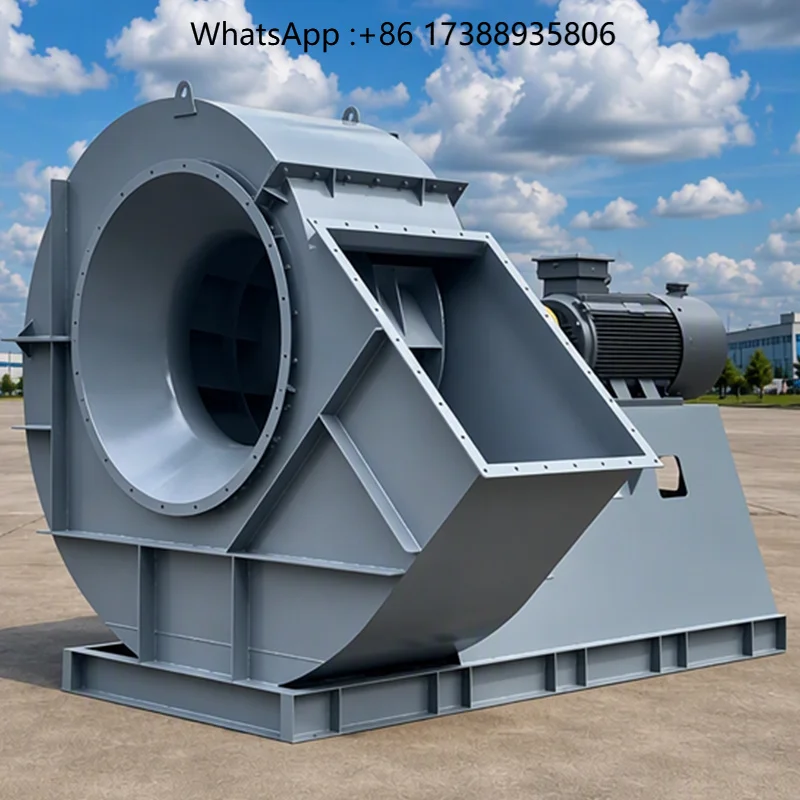 4-72D High-Pressure High-Temperature Resistant Explosion-proof Industrial Centrifugal Fan Blower 380V Carbon Steel Blades 1 Year