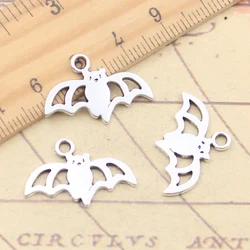 20pcs Charms Halloween Fly Bat 16x24mm Tibetan Silver Color Pendants Antique Jewelry Making DIY Handmade Craft