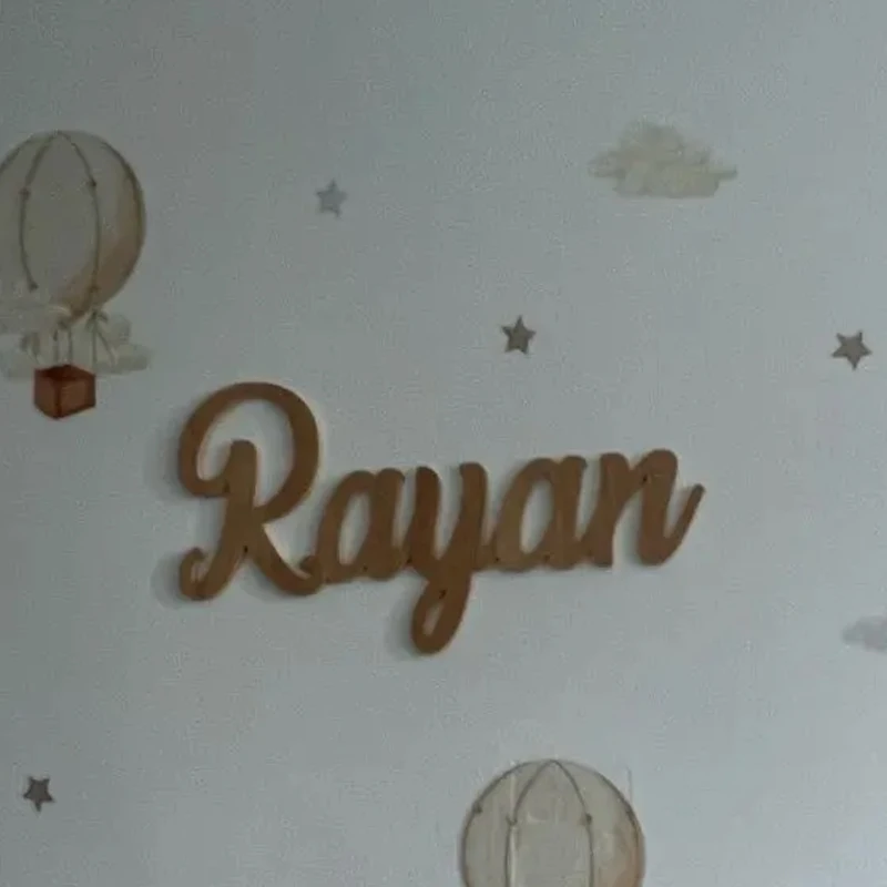 Custom Wooden Name Sign   Name Wall Décor  Personalised Name Sign Wall Name for Nursery  Home Décor