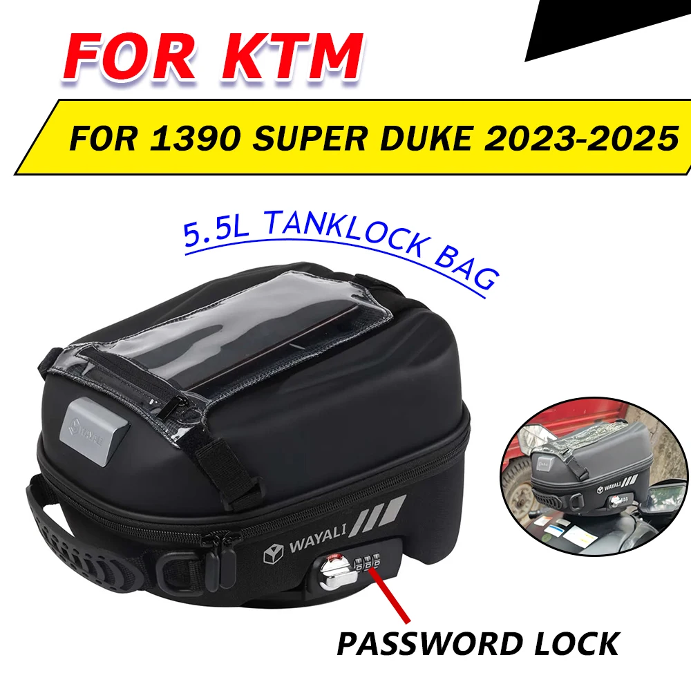 For KTM 1390 Super Duke GT R EVO 2023 2024 Motorcycle Accessories Tank Bag Luggage Backpack Navigation Phone Bag Tanklock Bag