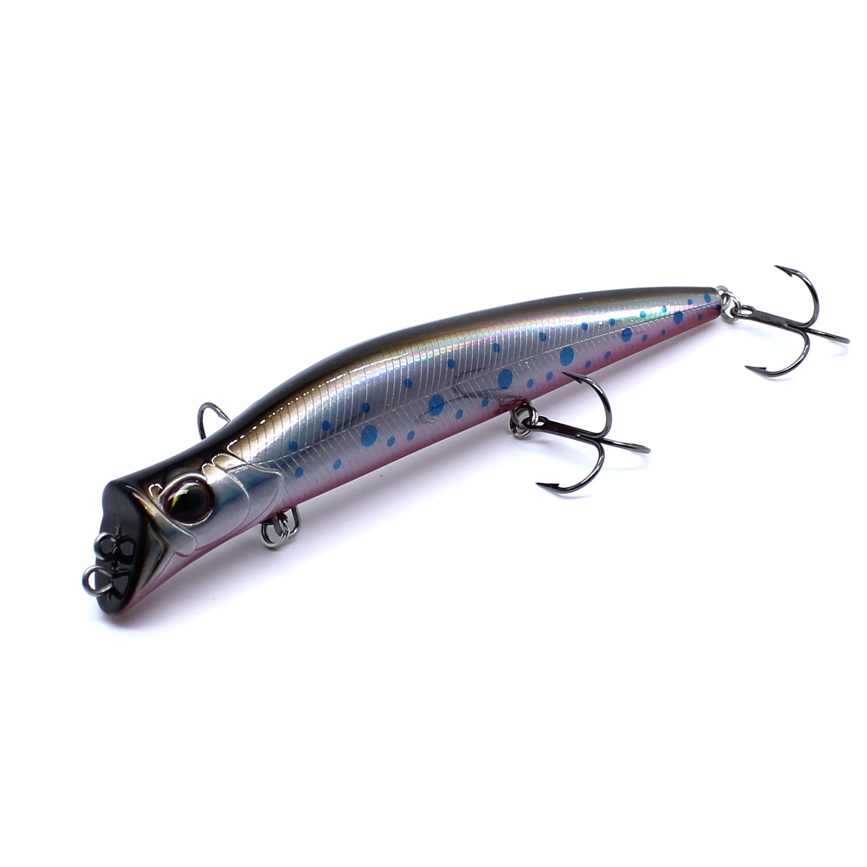 AOCLU Topwater Hybrid 130mm 17,5g Bleistift Stick Harten Köder Wobbler Rassel Zwei Ton VMC Haken 1PC Draht salzwasser Seebarsch Angeln – Detail 22