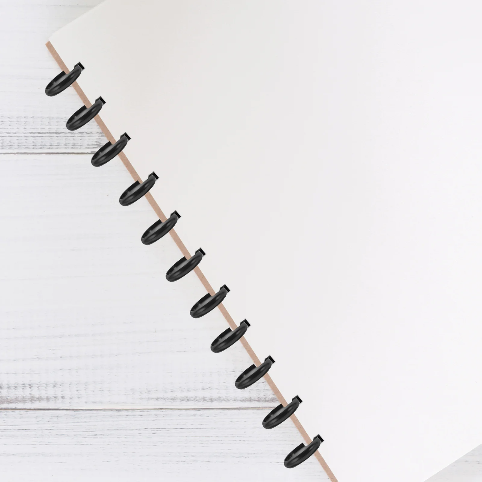 

44Pcs Round Binder Discs ABS Material Easy Page Turning for DIY Planners Notepads Plastic Discbound Expansion Discs