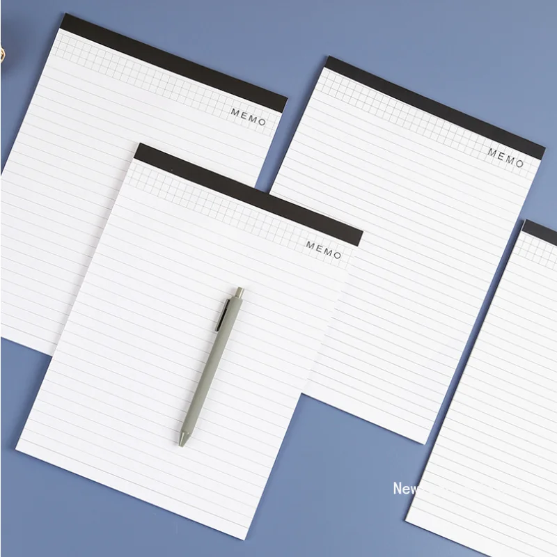 A4 Conference Tearable Memo Pad Lined Pages Diary Notepad Meeting Notebook Draft Writing Sheet Paper Office School Supplies