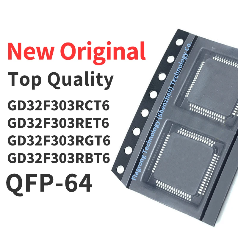 1 Piece GD32F303RCT6 GD32F303RET6 GD32F303RGT6 GD32F303RBT6 QFP-64 Chip IC New Original