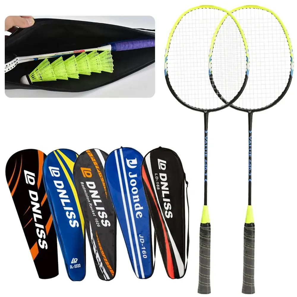 Badminton Accessories Thick Badminton Racket Bag Oxford Portable Badminton Racket Cover Tennis Storage Badminton Racket