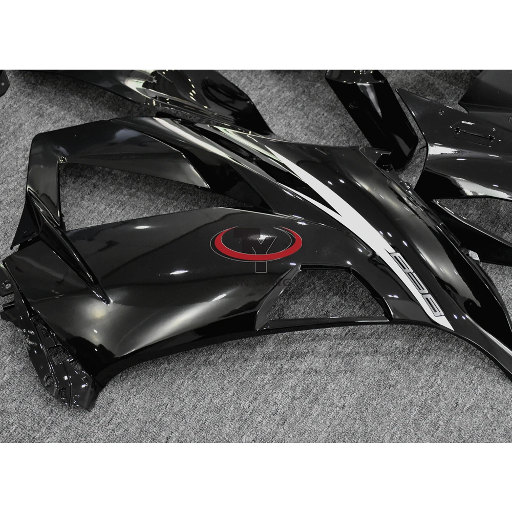 Motorcycle Full Fairing Kit For ZX6R 2013 2014 2015 2016 2017 2018 ZX 6R 636 Bodywork Cowling Bright black latte art view 4