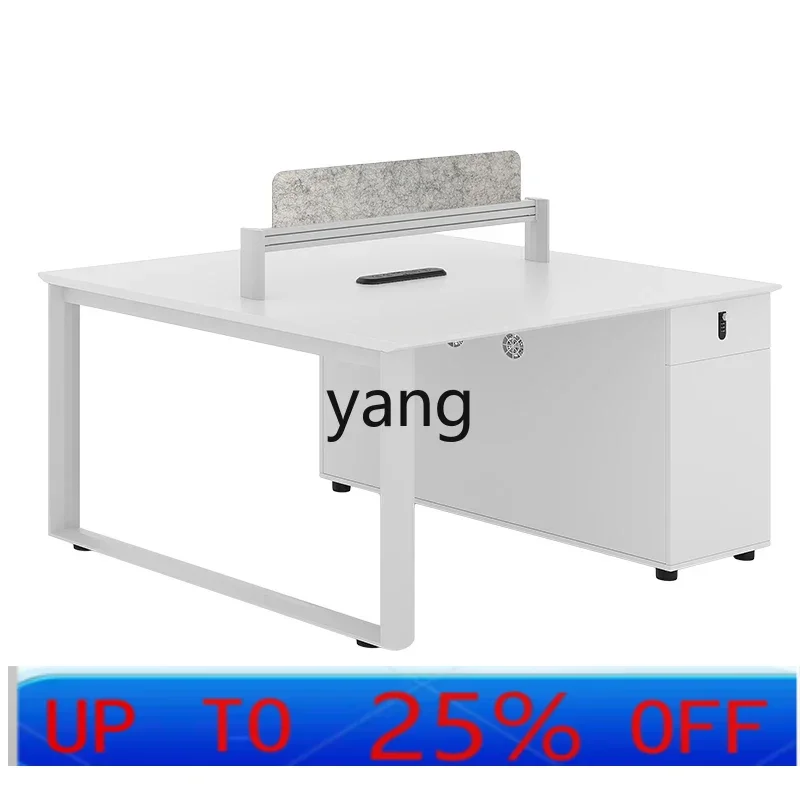 

LMMsimple modern office screen work table 4 people 6 people work table