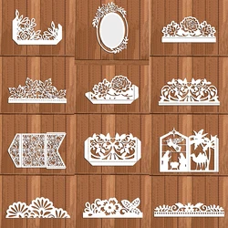 Lace Creative Flowers Spring Metal Craft Dies Cutting for Diy Scrapbooking Paper Handmade Mold 2022 Embossing Craft Knife Mould