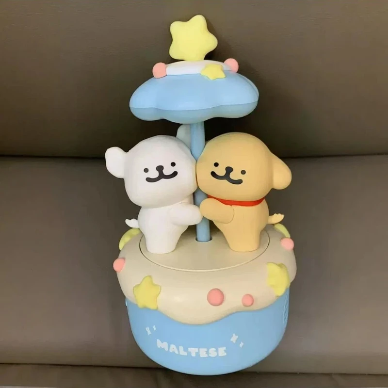 Line Puppy Bluetooth 5.3 Drehlautsprecher mit extrem klarem Klang, niedliche musikalische Geschenkbox für Paare, Geburtstagsgeschenk für Jungen und Mädchen