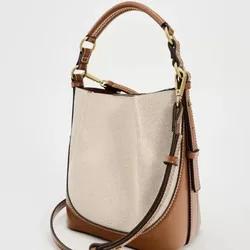 2024 New Fashionable Classic Durable Spanish Women's Bag 2024 New Fashion Brown Korean Version of The Sling Bucket Bag Female