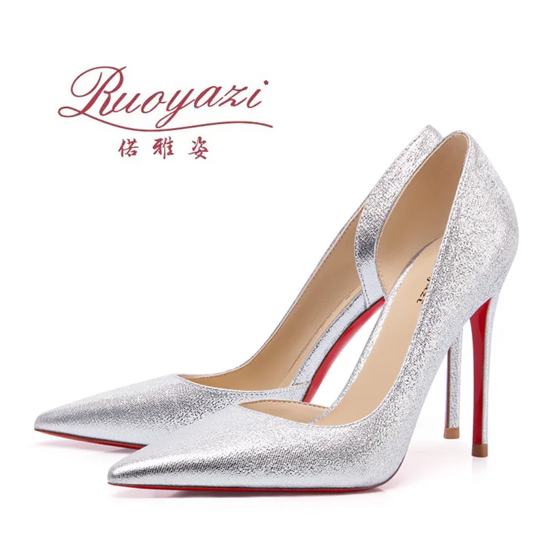 

Non-fatigue lacquered leather tip 2025 new high heels women's fine heels fashion shallow mouth professional pair of single shoes