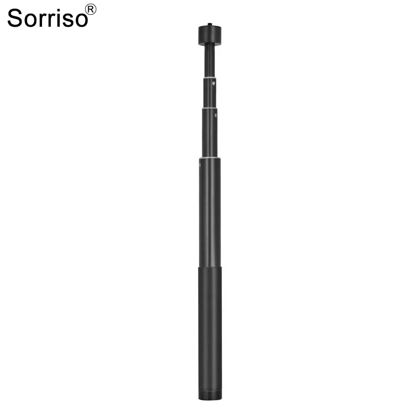 SORRISO 130cm Selfie Stick  Adjustable Gimbal Extension Pole for Gopro Insta360 DJI Feiyu Action Camera Microphone Stand