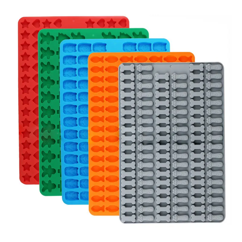 Moldes para dulces, cortadores de galletas para perros, moldes de silicona para Chocolate, patas de gato gomosas, fundición de resina para hornear Navidad y Halloween