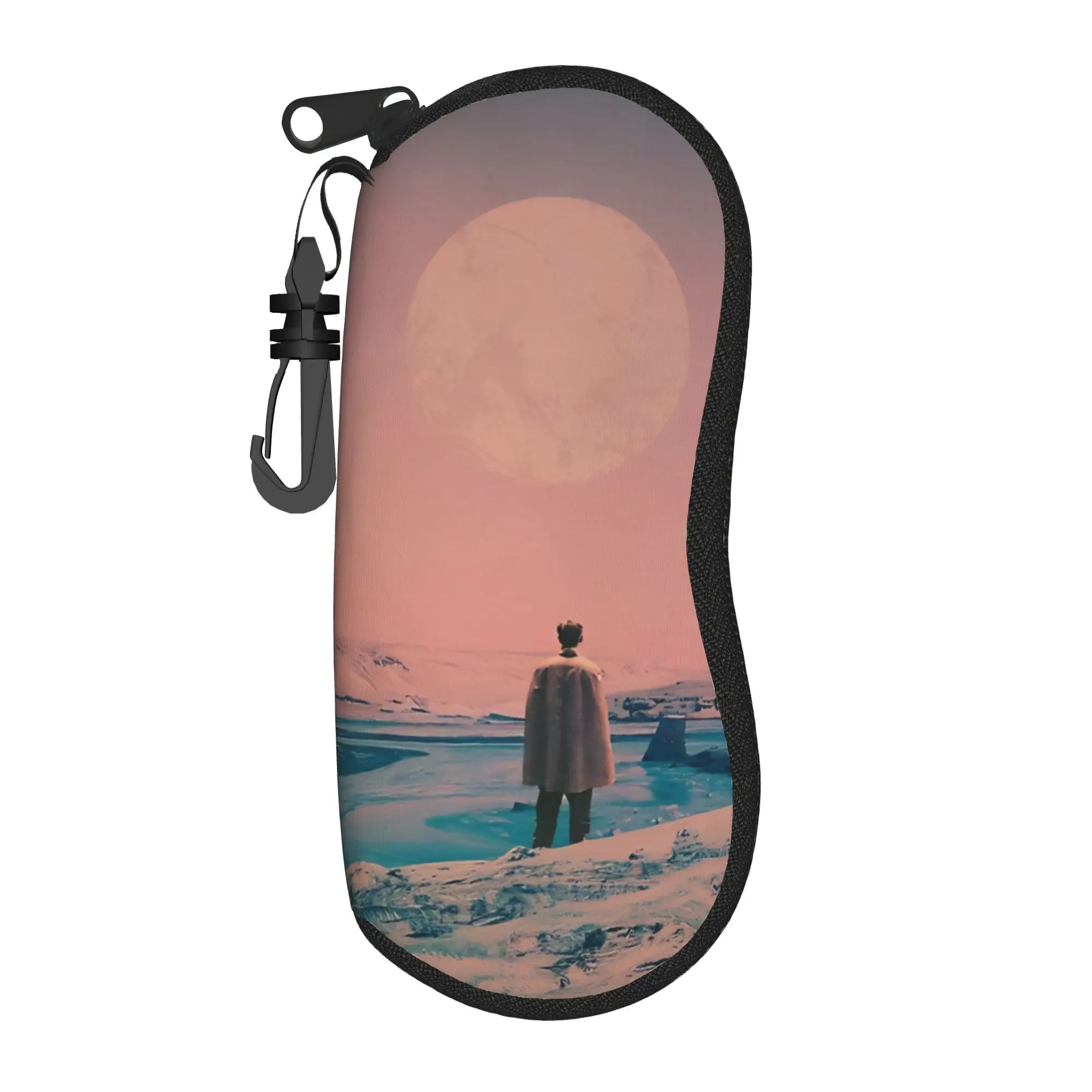 Mountain Morning  Glasses Case  Zipper Sunglasses Case Men Women Outdoor Glasses Box Fashion Eyewear Accessory
