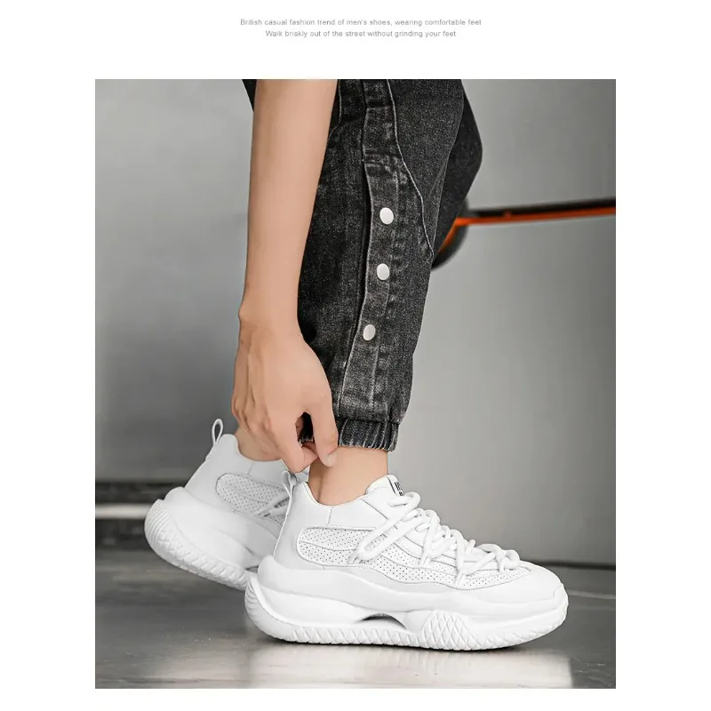 

Luxury Top selling Solid Color Versatile Casual Shoes Fashion Trend Little White Shoes Men's Outdoor Lightweight Sports Shoes