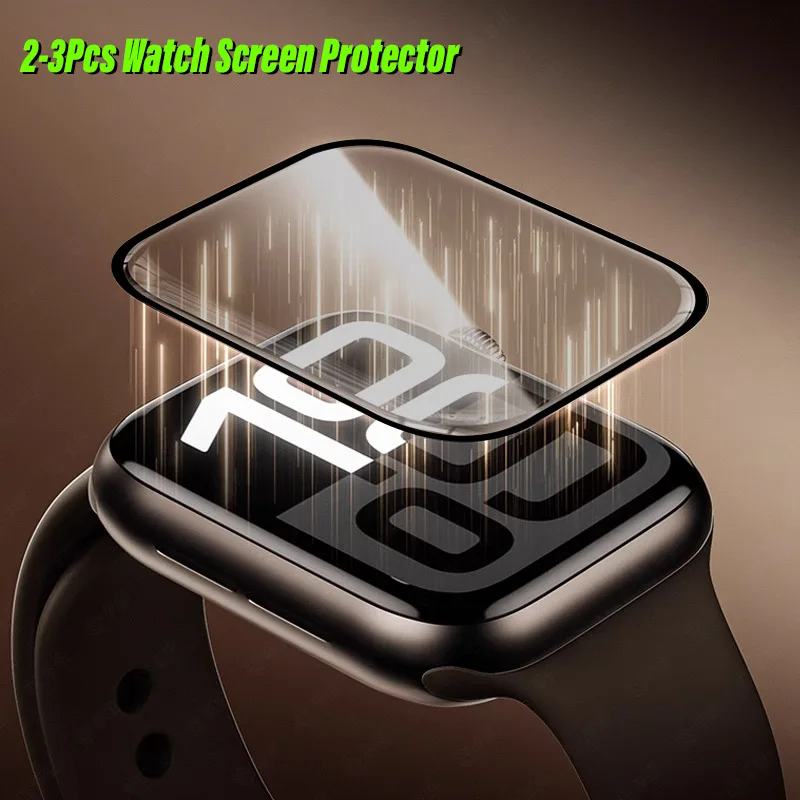 2-3Pcs Watch Screen Protector For Apple Watch Ultra 8 49MM 38 40MM 42 44MM 41MM 45MM 46mm For IWatch 10 9 7/6/SE/5/4 Accessories