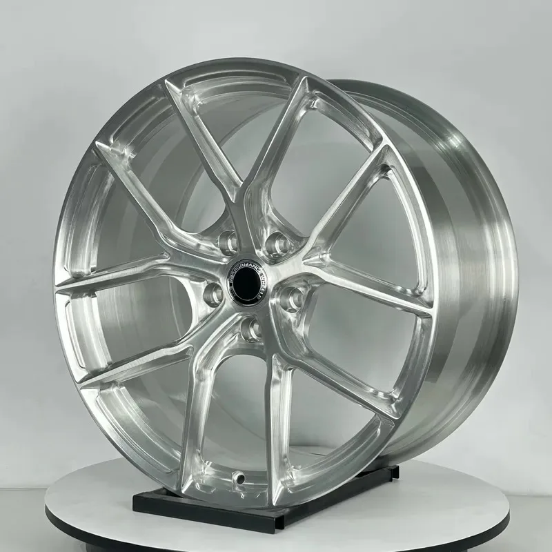 Hot Sale Custom Brushed Silver Concave Rims 18 19 20 21 22 24 Inch 5x114.3 5x120 5x112 Alloy Forged Wheels for 4 pcs