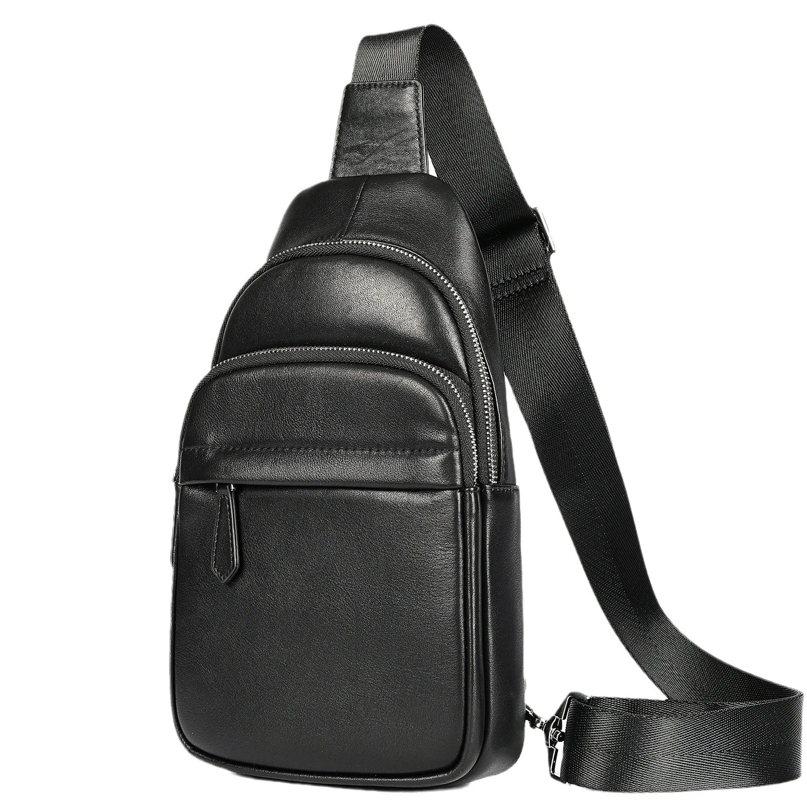 

Высококачественная мужская нагрудная сумка из натуральной кожи, модная маленькая сумка на ремне, верхняя сумка через плечо из натуральной яловой кожи, роскошная сумка на плечо