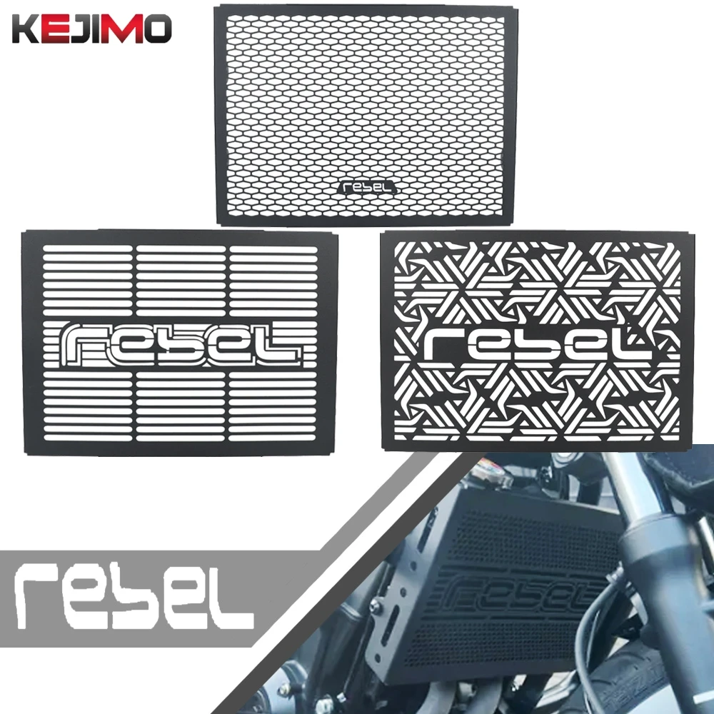 

New For Honda REBEL CMX/CM 500/300 Rebel 2021+ Motorcycle Radiator Protector Guard Grill Cover Cooled Protection 2024 2025 2026
