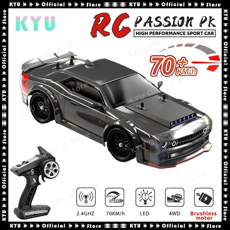 KYU SG216 Four-wheel Drive High-speed Competitive Drift DODGE Challenger 1: 16 Full-scale Rc Model Remote Control Racing Car