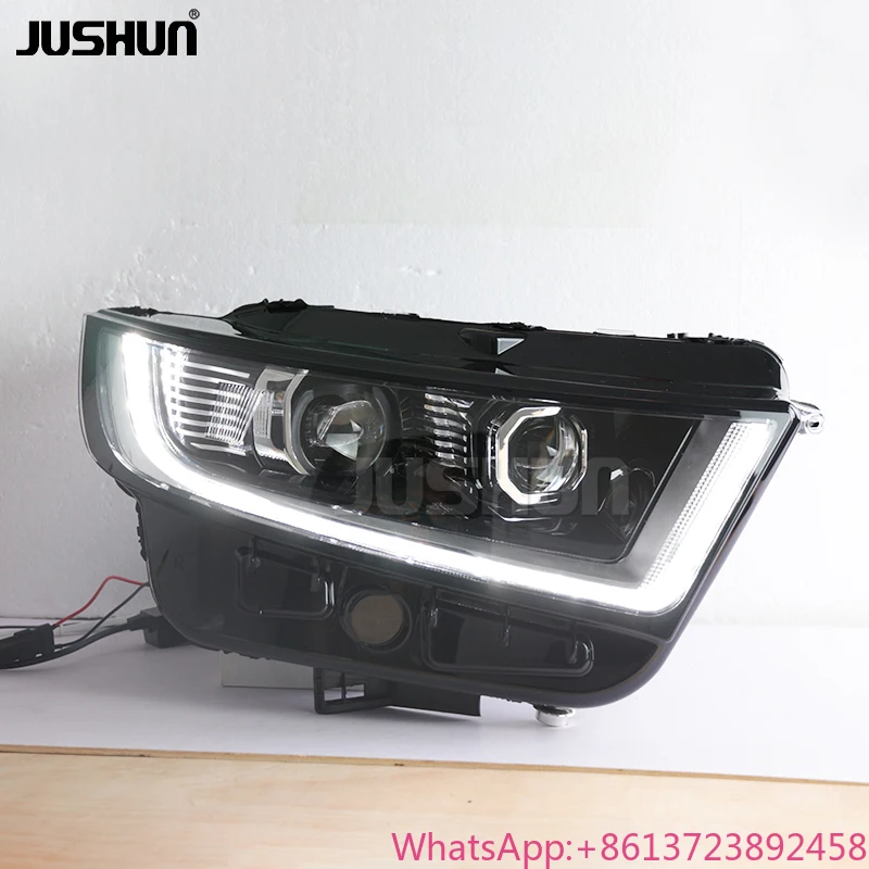 

JUSHUN LED Headlights for Ford Edge 2015-2018 Plug and Play Car Lamps Plastic Xenon HID Headlamp