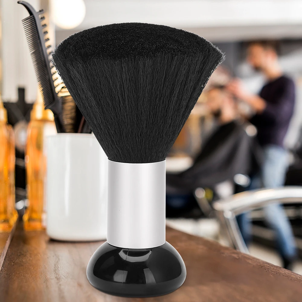 Tragbare Friseur-Haarbürste, Staubwedel-Werkzeug, weiche Borsten für die Reinigung des Nackens, Friseurzubehör für Salon, Barbershop, Haarstyling