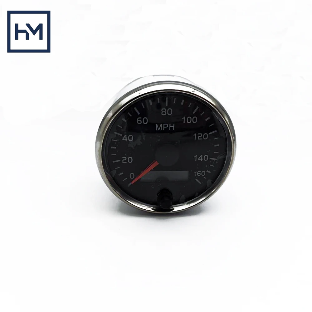 

BX101874 85mm Digital Speedometer Gauge 160MPH 12V/24V 10 Color LCD Stainless Steel For Car Truck Boat Motor