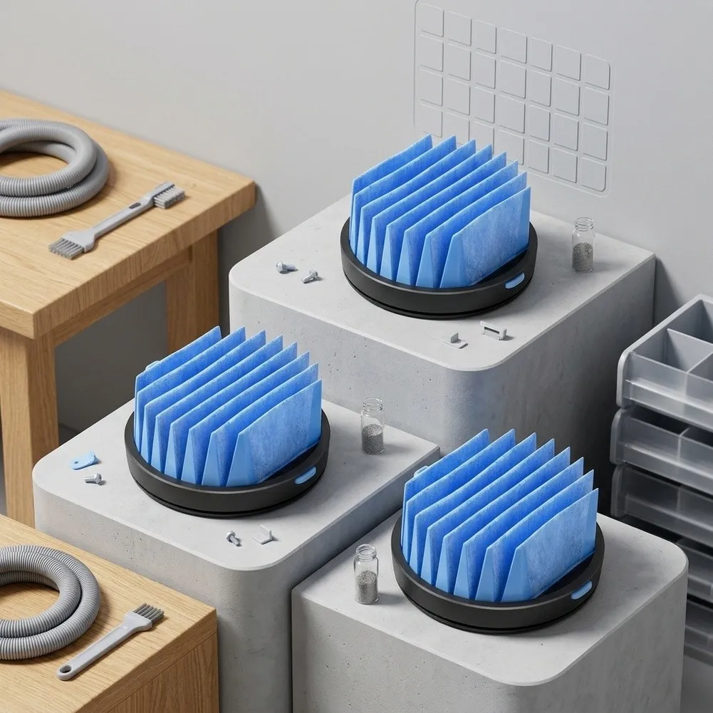 For 2173370571 2173370543 Vacuum Filters 3-Pack Blue Pleated Replacement Vacuum Cleaner Replacement Filter Kit