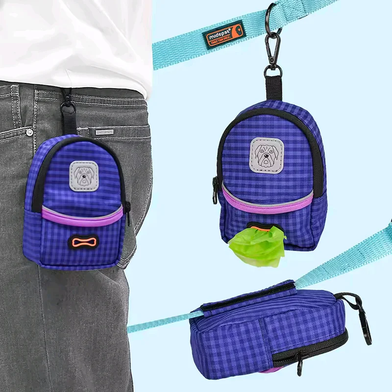 

1 pcs Dog Training Treat Pouch Poo Bag PortablePet Pocket Waist Clip Pet Poop Bag Holder Dispenser Can Attached To Any Leashes