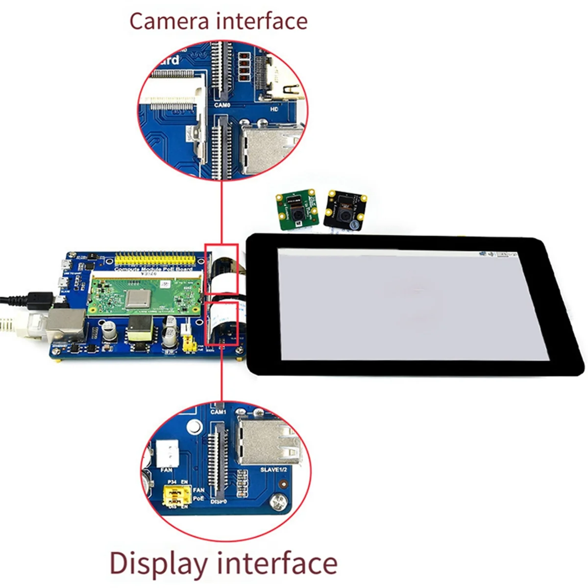 Imagem -06 - Placa de Expansão Usb para Raspberry pi Cm3 Poe Ethernet Gpio Breakout Módulo Hat Compute Módulo 3