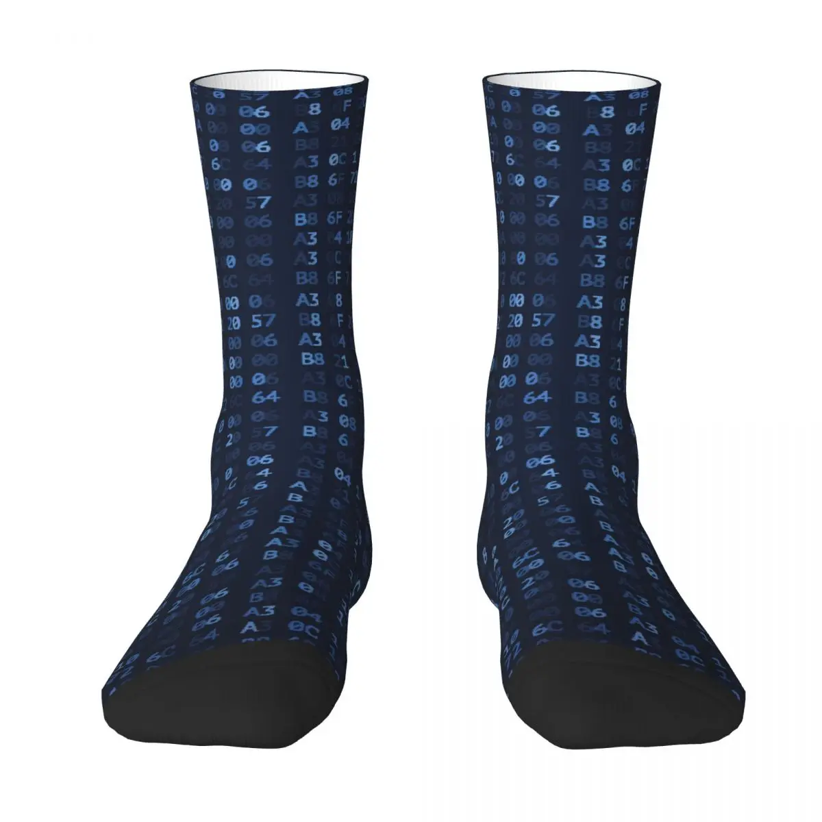 Random Digits Stockings Abstract Fashion Pattern Casual Socks Autumn Anti Sweat Socks Unisex Men Climbing Quality Socks