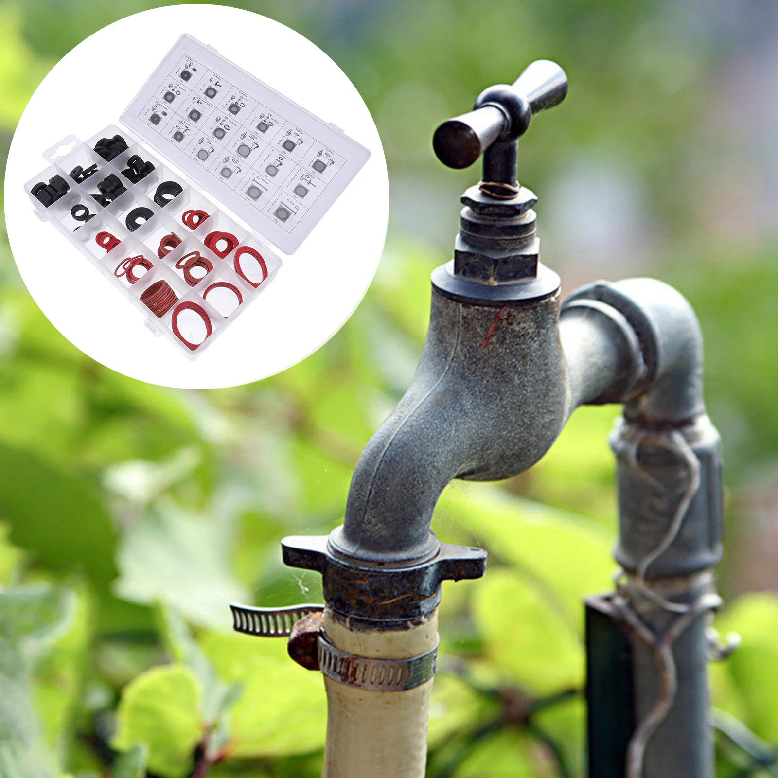 

141pcs Gasket Assortment Kit Rubber Sealing Washers For Wire Cable Protection Repair Accessories Seal Set Car Motor Tool