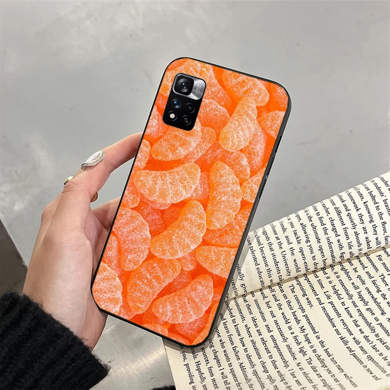 

Phone Case for Xiaomi Redmi note 13 12S 12 Pro 11S 11 10 Pro 10S Redmi 10 13C 9C 10C Peach Orange fruit aesthetic
