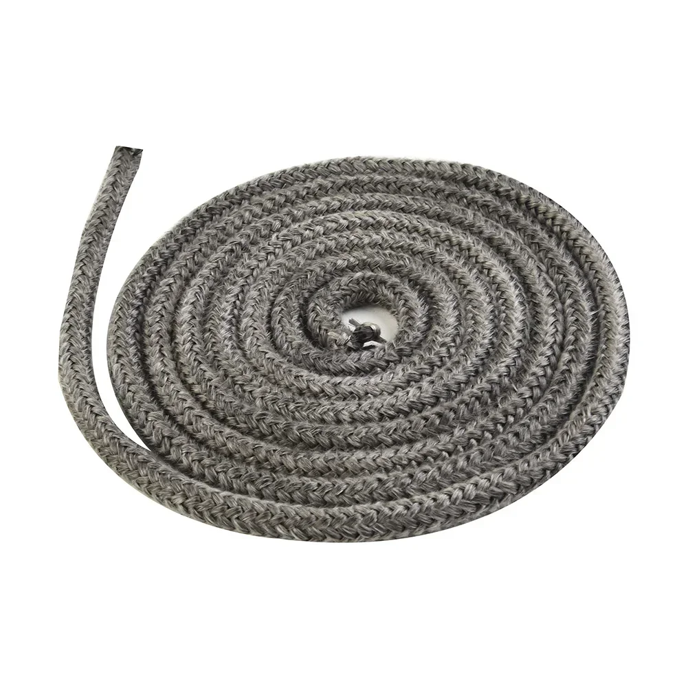 Fibra de vidro Fire Rope Fogão e Fire Rope, Selo da porta cinza escuro, elástico, longa vida útil, Casa