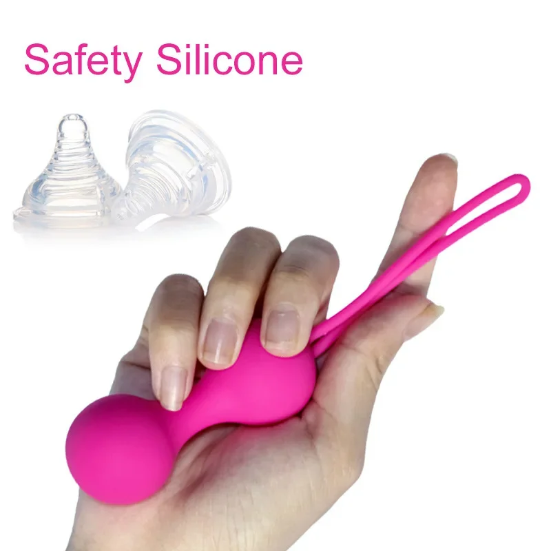 Bolas vaginales de silicona seguras para adultos, Bola de Kegel para apretar, vibrador, entrenador muscular Vaginal, juguetes íntimos, Bolas Chinas, Juguetes sexuales