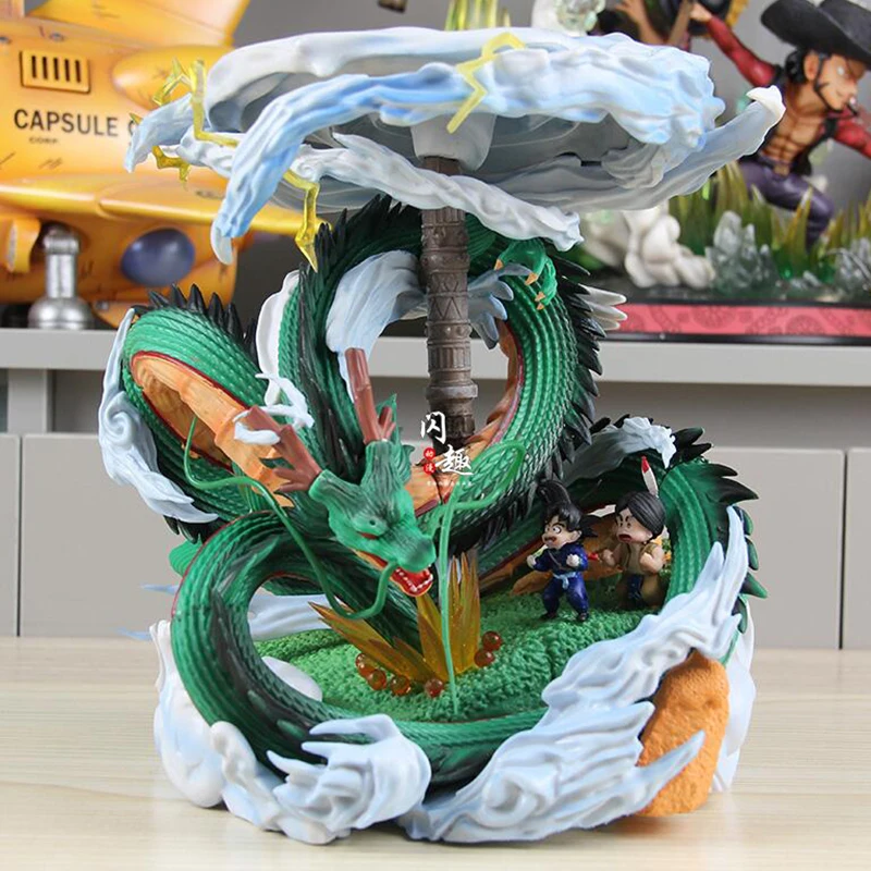 

Dragon Ball Z Son Goku Shenlong Action Figure Toys Anime DBZ Shenron Figuras GK Statue Collection Ornaments Model Gift for Kids