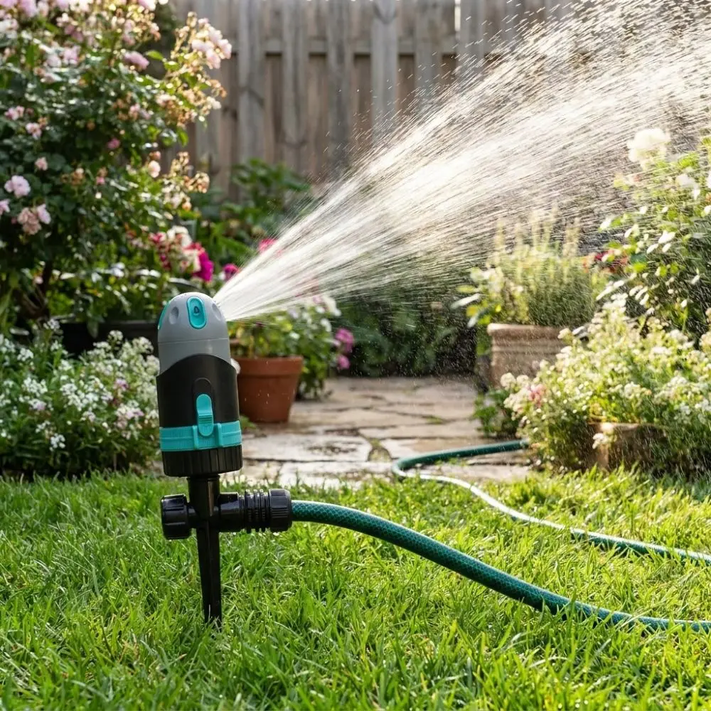 Adjustable 360 Degree Rotating Sprinkler Ground Insert Type Water Saving Garden Irrigation Sprinkler Corrosion Resistant