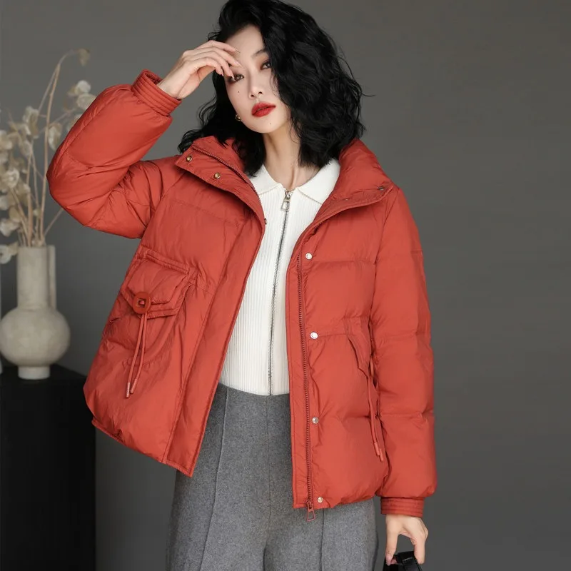 Women's Models Autumn Winter Tops Jacket Down Coat Duck Short Zipper Thickened Personalized Simple Comfortable Niche Versatile