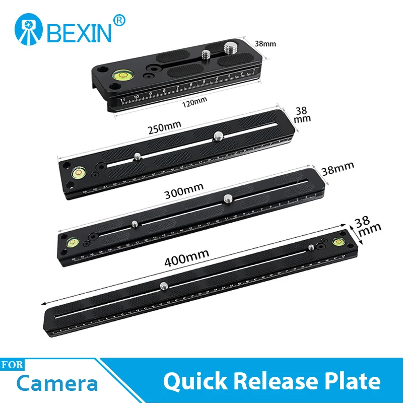 BEXIN Camera Long Quick Release Plate Standard Mount Base Board Telephoto Zoom Lens Bracket Support Holder for DSLR Camera